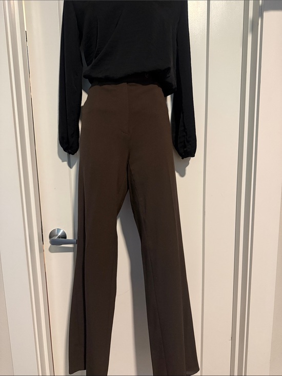Zac & Rachel Pants - Zac & Rachel Wide-Leg High-Waist Brown Pants